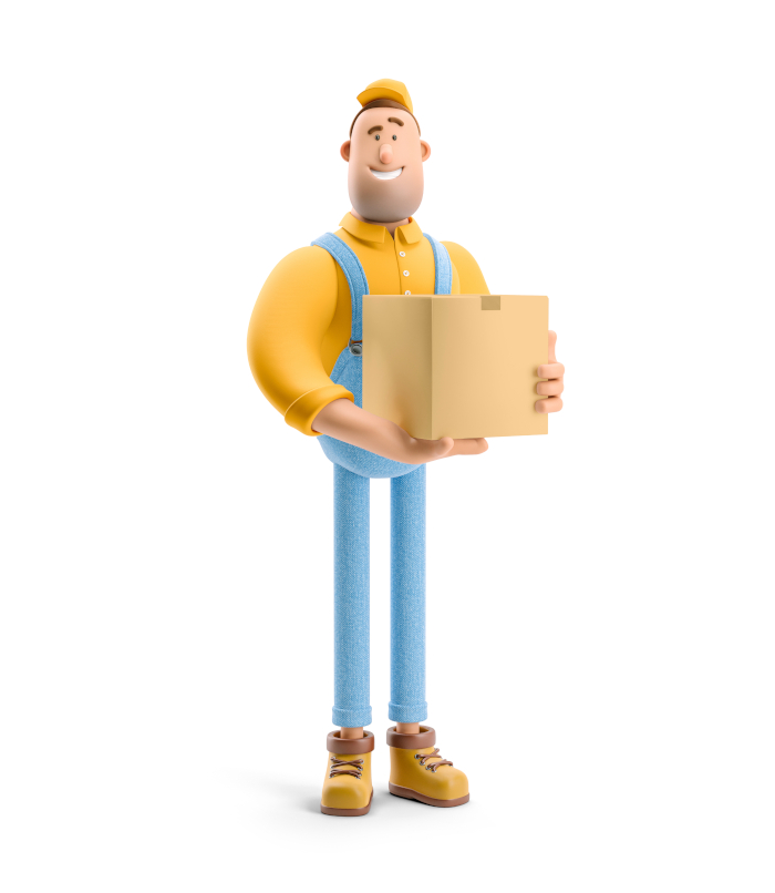 man with a parcel
